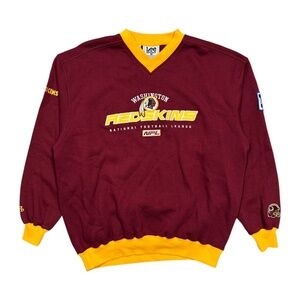 Vintage Y2K Lee Washington Redskins Commanders NFL Fleece Sweatshirt Mens Large
